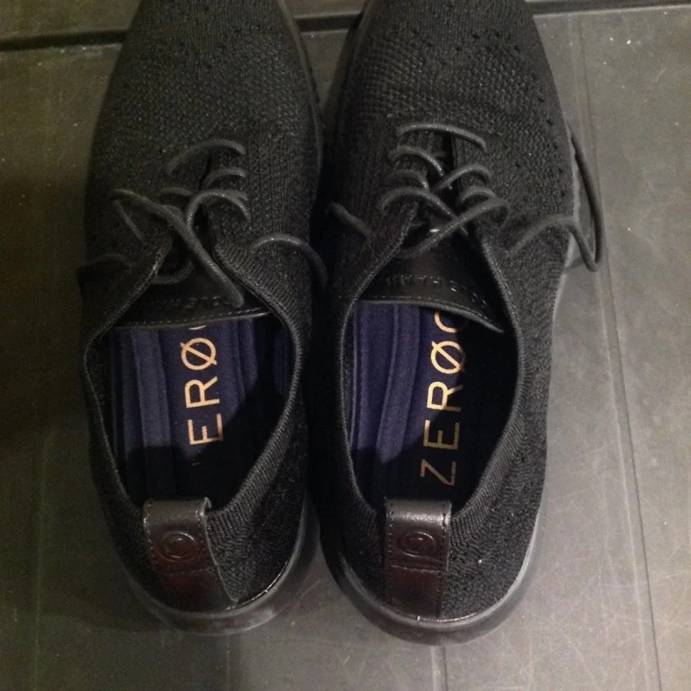 Cole Haan ZeroGrand Men's Knit Oxford Shoes Size‎ 10 Black